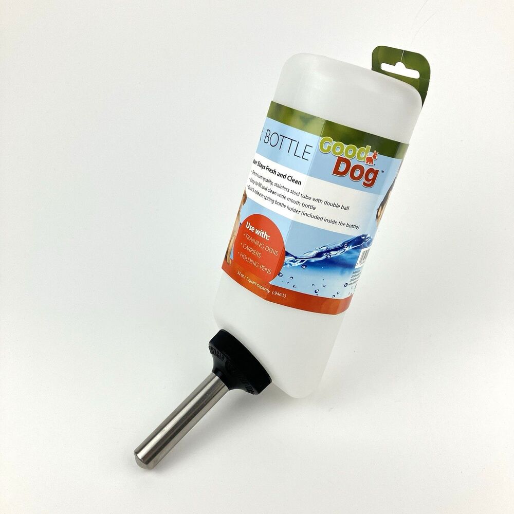 Good Dog Water Bottle Pet Dog Crate/Carriers Pens 32 Oz
